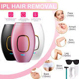 IPL Hair Removal Handheld Device Kit – At-Home IPL Hair Reduction Device for Face, Body, Underarms & Bikini