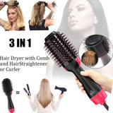 Hair Dryer Hot Air Brush Styler & Volumizer – 4-in-1 One Step Hair Straightener, Curler, Blow Dryer & Styling Comb