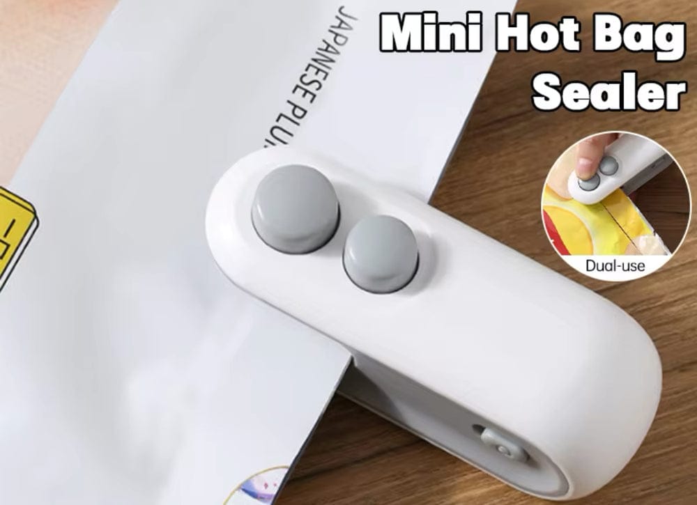 Rechargeable Mini Pocket Bag Sealer – USB Rechargeable Portable Heat Sealing Machine for Snack & Food Storage Bags (With Box Packing)