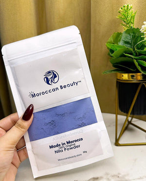 Moroccan Beauty Nila Blue Powder – Premium Natural Beauty Powder for Face & Body Skincare