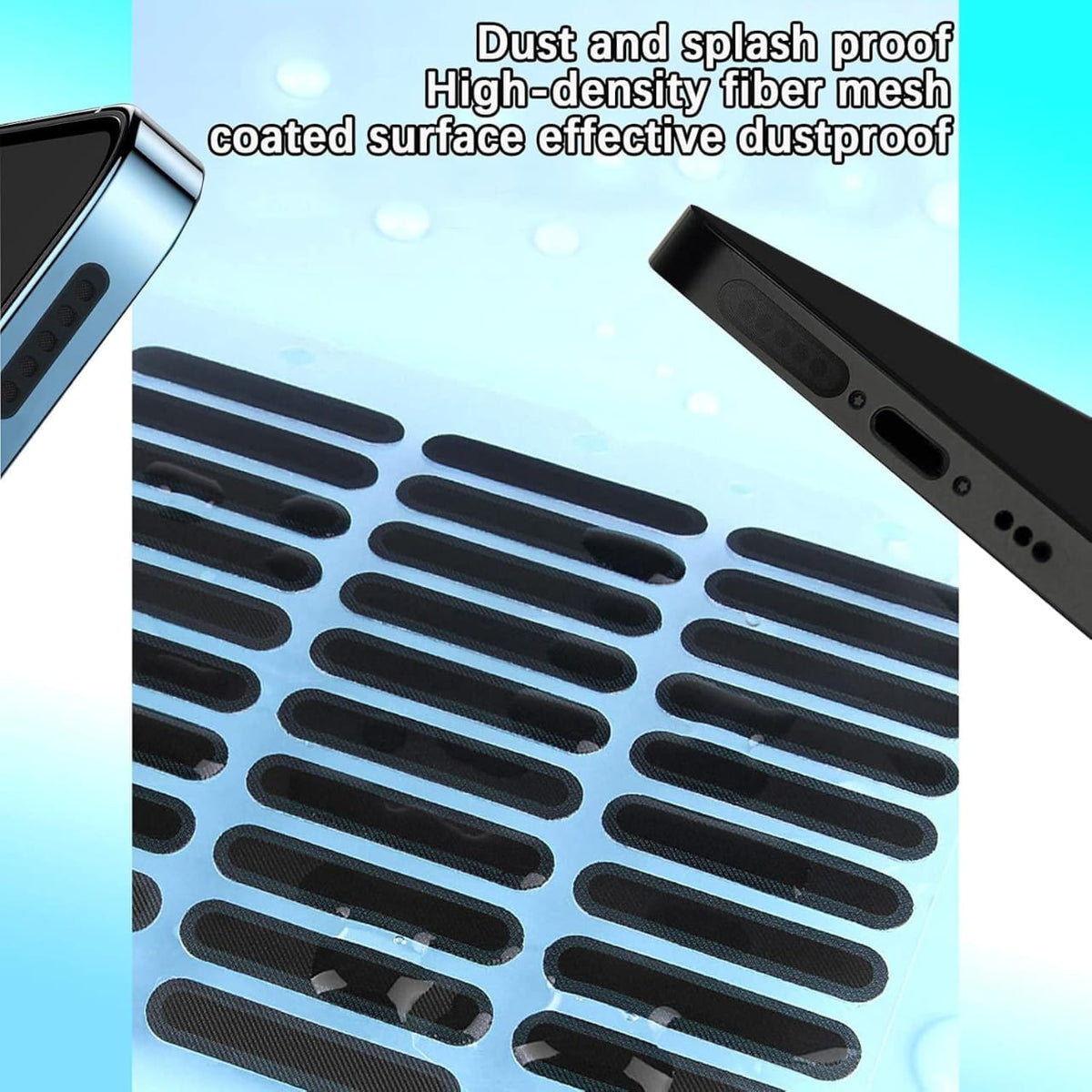 10 PCS Mobile Phone Dustproof Speaker Mesh Stickers – Universal Anti-Dust Protection Net for Smartphone Speakers & Charging Ports