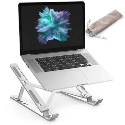 Portable Laptop Stand – Adjustable Foldable Aluminum Laptop Holder for Desk, Office, Home & Travel