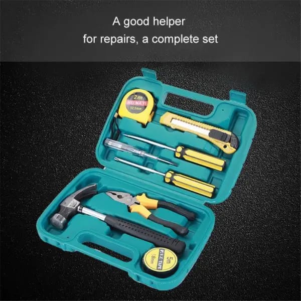 8 PCS Professional Tool Set with Storage Box – Multi-Purpose Household Repair Hand Tool Kit
