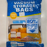 Vacuum Storage Bags Set – 5 Compression Bags with Manual Suction Pump for Clothes, Blankets & Bedding Space Saver