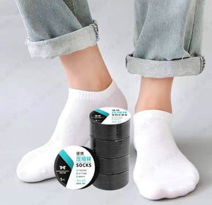 Disposable Travel Socks for Men & Women – Soft Breathable Lightweight Washable Compression Travel Socks