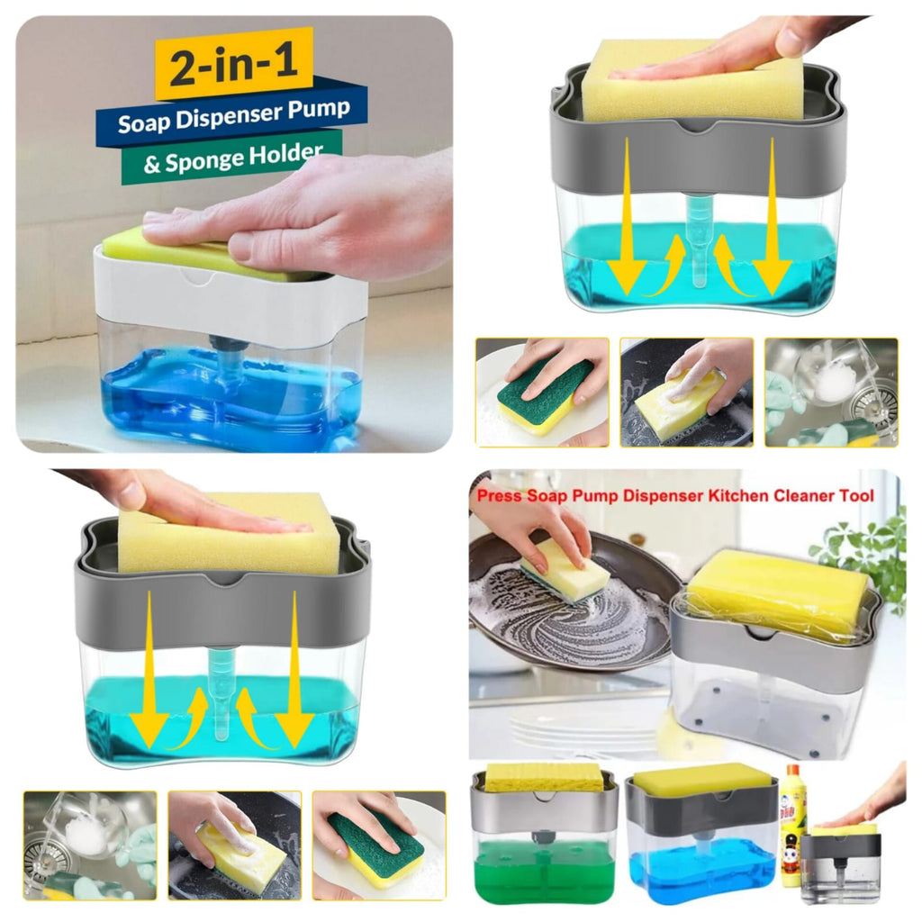 Soap Pump Dispenser – Refillable Liquid Soap Dispenser for Bathroom, Kitchen & Wash Basin