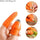 Orange Silicone Thumb Cutter – Finger Knife for Vegetable Harvesting, Fruit Picking & Gardening