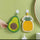 Cute Fruit Absorbent Kitchen Fleece Hanging Towel – Soft Quick-Dry Hand & Dish Towel with Hanging Loop