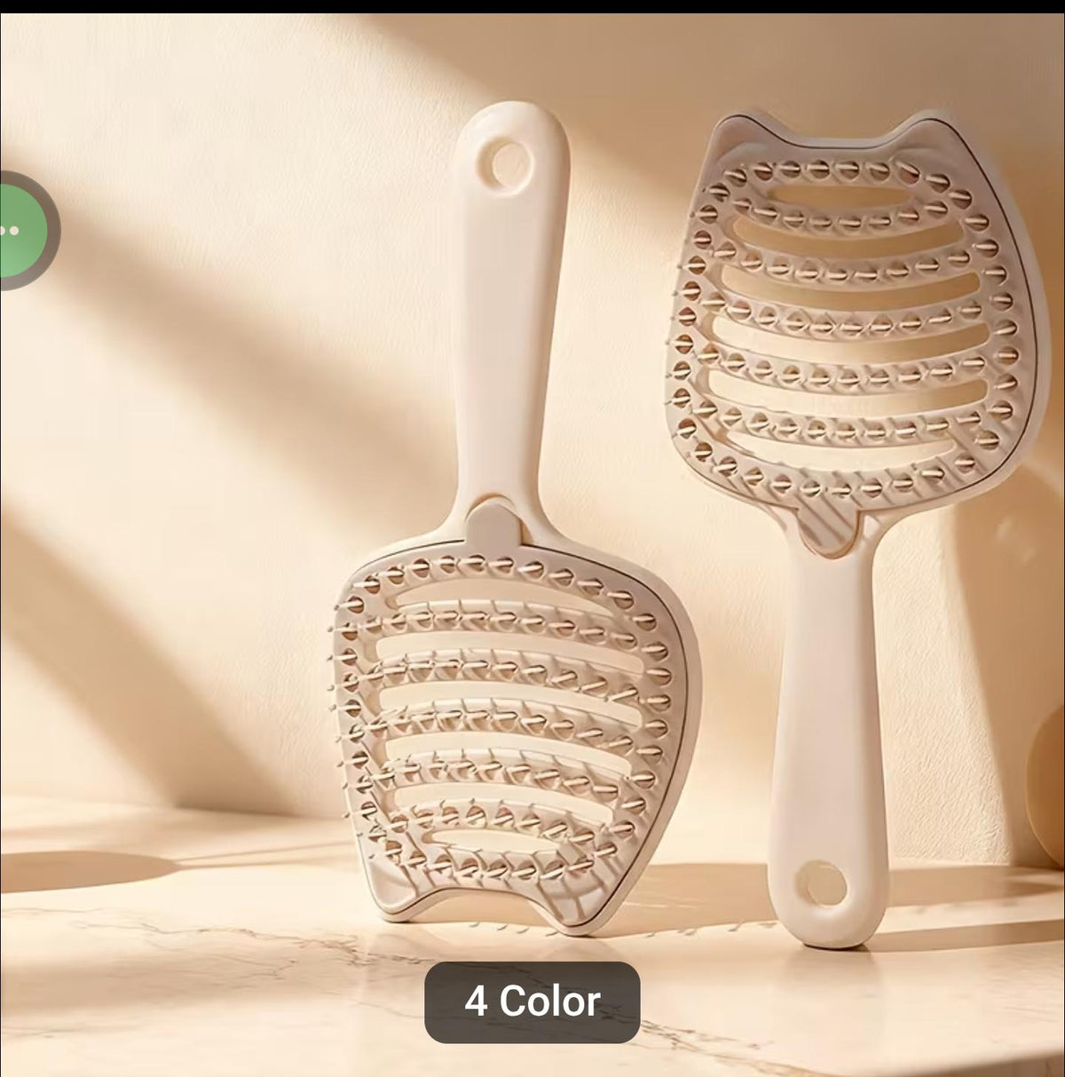 Fluffy Detangling Hair Brush – Anti-Tangle Scalp Massage Hair Brush for Wet & Dry Hair
