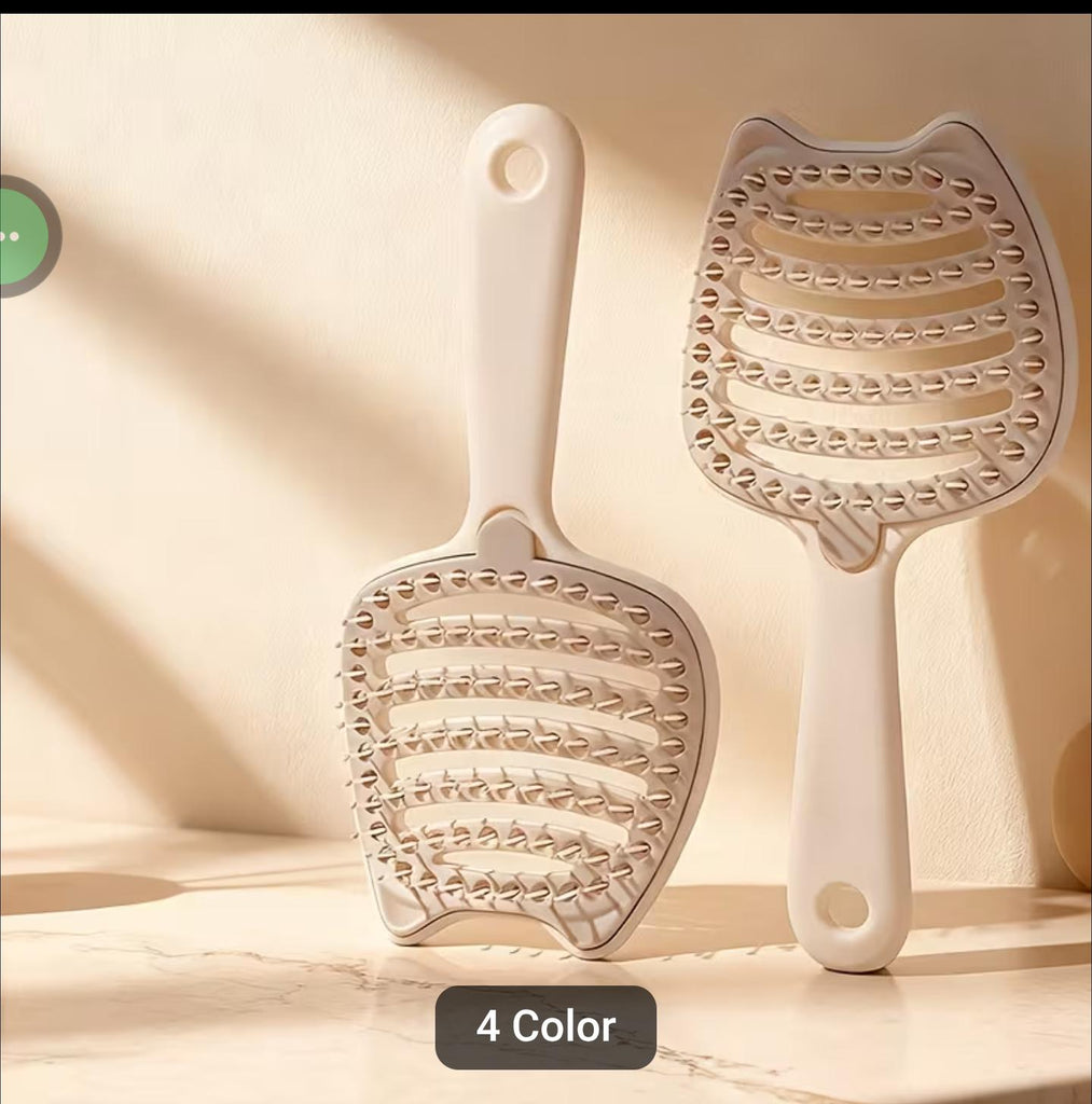 Fluffy Detangling Hair Brush – Anti-Tangle Scalp Massage Hair Brush for Wet & Dry Hair
