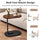 Modern C-Shape Side Table – Portable Laptop & Coffee Table with Metal Frame and Wooden Top for Sofa, Bed & Chair