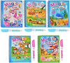 Magic Water Coloring Book with Magic Water Pen – Reusable Painting, Drawing & Doodle Activity Book for Kids