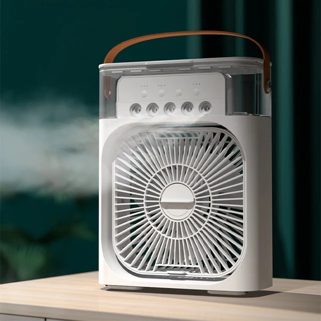 Humidifier Mist Fan – 10 Inch Jumbo Plug & Play Portable Cooling Fan with Mist Spray