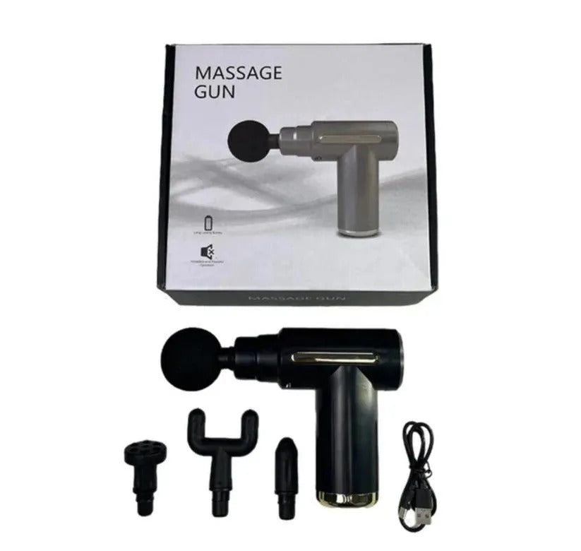 Rechargeable Fascia Gun Muscle Relaxation Massager – Professional Electric Vibration Massage Gun for Neck, Back & Body