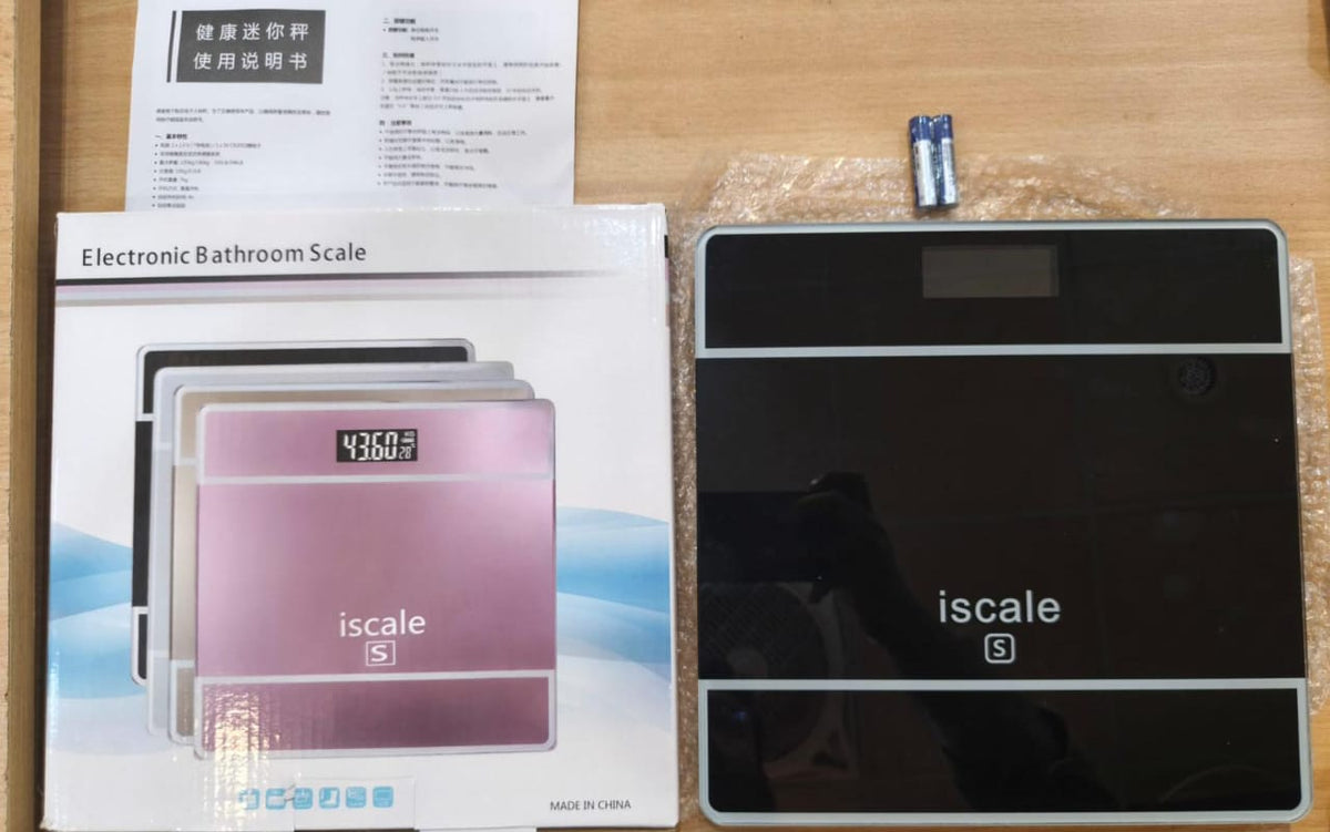 iScale Smart Body Fat BMI Composition Analyzer Weight Scale – Digital Bluetooth Body Composition Scale (180kg Capacity)