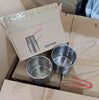 1200ml Stainless Steel Deep Frying Pot with Strainer Basket – Oil Fryer Pot for French Fries, Chicken & Tempura