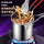 1200ml Stainless Steel Deep Frying Pot with Strainer Basket – Oil Fryer Pot for French Fries, Chicken & Tempura
