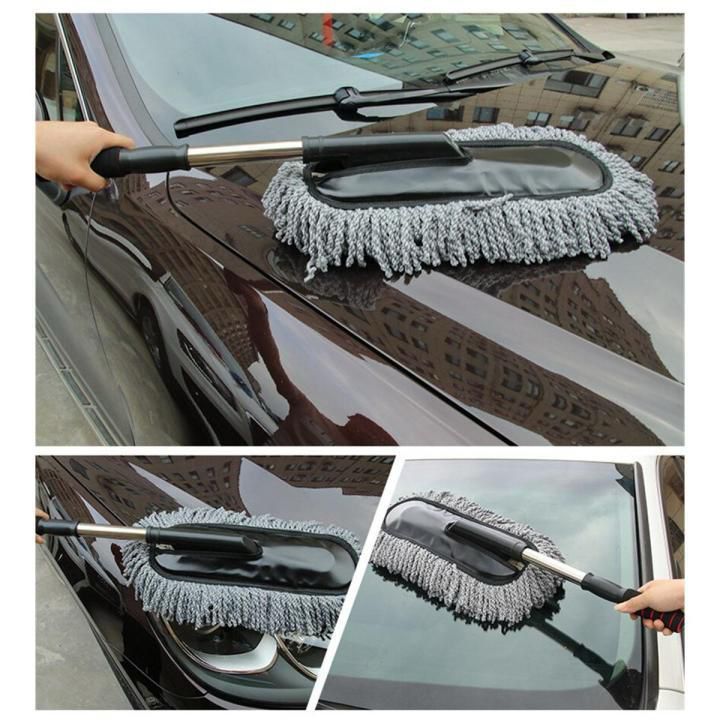 Telescopic Microfiber Car Duster with Long Handle – Extendable Dust Cleaning Brush for Cars, SUVs & Home