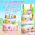 Kids Rechargeable Bubble Cake Machine with Light & Sound – Automatic Bubble Maker Toy for Boys & Girls