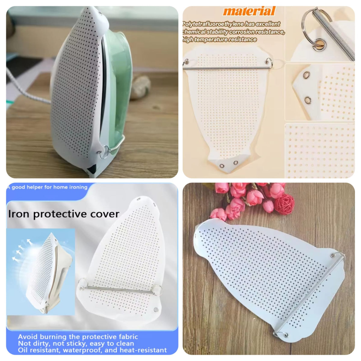 Teflon Iron Cover – Non-Stick Protective Iron Shoe Cover for Steam & Dry Irons