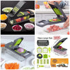 14-in-1 Vegetable Cutter – Multifunction Vegetable Chopper, Mandoline Slicer & Grater with Storage Container