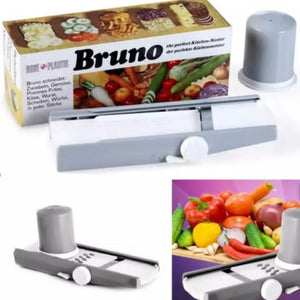 Bruno Vegetable Cutter Slicer – Multifunction Manual Kitchen Vegetable Chopper, Dicer & Food Cutter