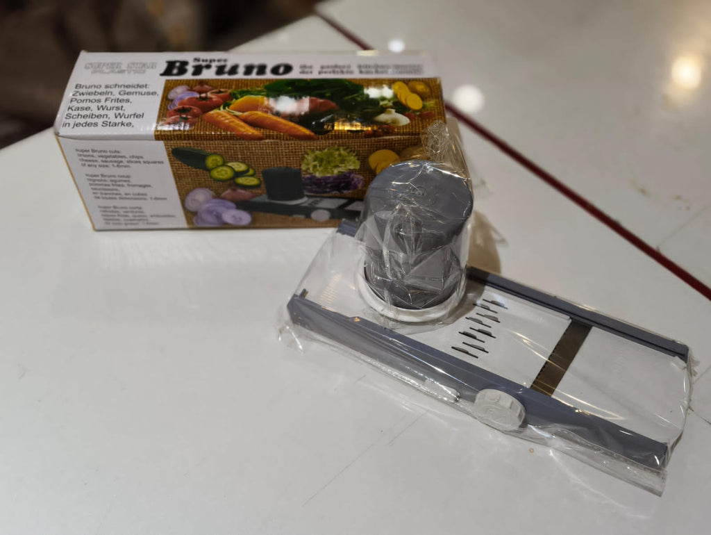 Bruno Vegetable Cutter Slicer – Multifunction Manual Kitchen Vegetable Chopper, Dicer & Food Cutter