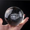 Crystal Ball LED Lamp – 3D Crystal Night Light with Wooden Base USB Rechargeable Home Decor Lamp