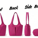 Deep Pocket Magnetic Waterproof Tote Bag for Women – Large Capacity Shoulder Handbag with Magnetic Closure