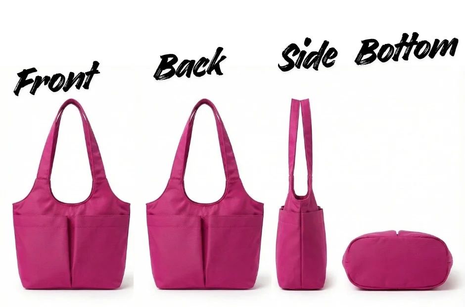 Deep Pocket Magnetic Waterproof Tote Bag for Women – Large Capacity Shoulder Handbag with Magnetic Closure