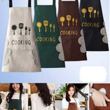 Unisex Sleeveless Waterproof Apron – Oilproof Easy Wipe Kitchen Apron for Cooking, Cleaning & Household Tasks
