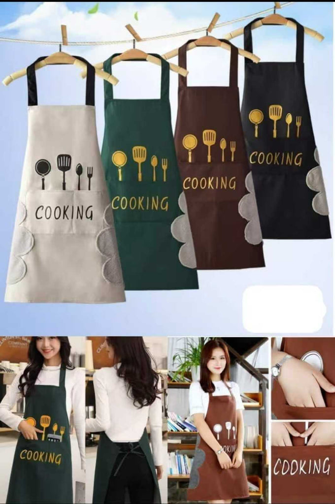 Unisex Sleeveless Waterproof Apron – Oilproof Easy Wipe Kitchen Apron for Cooking, Cleaning & Household Tasks