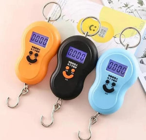 Electronic Digital Hanging Scale 50KG – Portable Stainless Steel Hook Luggage Scale with LCD Display