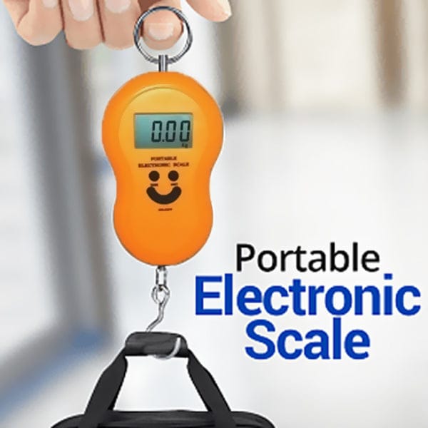 Electronic Digital Hanging Scale 50KG – Portable Stainless Steel Hook Luggage Scale with LCD Display