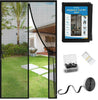Magic Mesh Magnetic Screen Door – 20×80 Inch Self-Closing Mosquito Net Curtain (2 Pieces) with Box