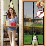 Magic Mesh Magnetic Screen Door – 20×80 Inch Self-Closing Mosquito Net Curtain (2 Pieces) with Box