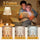 Crystal Touch Control Table Lamp – USB Rechargeable LED Cordless Bedside Lamp for Bedroom, Living Room & Dining Decor