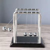 Sealive Newton's Cradle – Large Heavy Duty Steel Balls with Black Base | STEM Educational Desk Toy & Stress Relief Decor