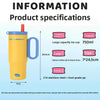 Stainless Steel Thermos Cup with Straw & Handle – Vacuum Insulated Travel Mug for Coffee, Water & Cold Drinks