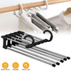 5-in-1 Rotating Foldable Stainless Steel Clothes Hanger – Space Saving Wardrobe Organizer (Box Packed, Original China A Quality)