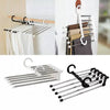 5-in-1 Rotating Foldable Stainless Steel Clothes Hanger – Space Saving Wardrobe Organizer (Box Packed, Original China A Quality)