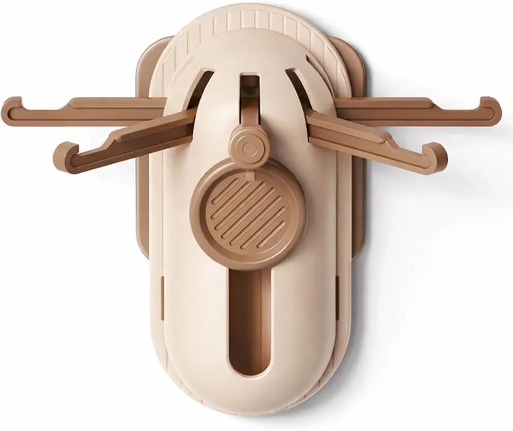 Space Saving 5-Claw Retractable Wall Hook – Drill-Free Adhesive Kitchen Utensil & Home Storage Hanger
