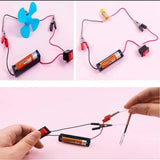 DIY School Science Experiment Kit – STEM Circuit, Physics & Technology Learning Set with Electric Fan for Students