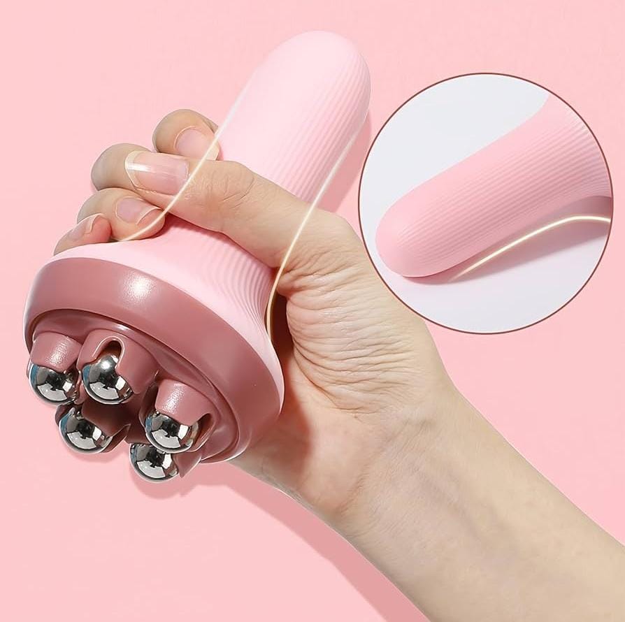Handheld Massage Ball Roller – Muscle Massager for Back, Neck, Shoulders, Legs, Feet & Joint Relief