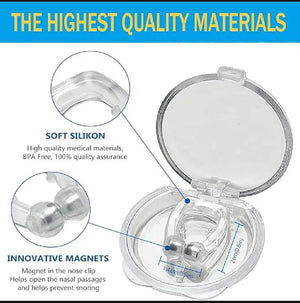 Anti-Snore Magnetic Nose Clip – Comfortable Sleep & Breathing Support