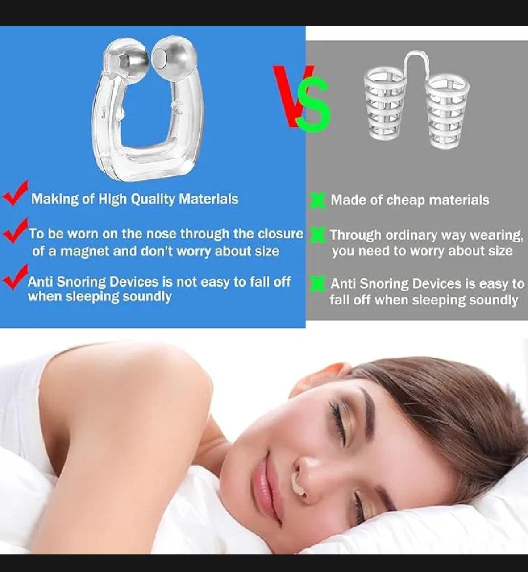 Anti-Snore Magnetic Nose Clip – Comfortable Sleep & Breathing Support