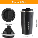 Black Coffee Traveler Mug – Reusable Travel Cup