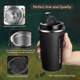 Black Coffee Traveler Mug – Reusable Travel Cup
