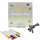 8x8 Inches LED Acrylic Writing Board with USB Light | 7 Colorful Erasable Pens |  Message Board with Markers & Stand