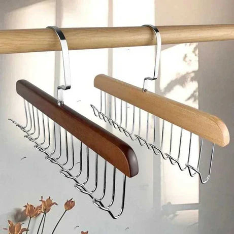 8 Hooks Wooden Wall Hanger – Multi-Purpose Coat Rack for Clothes, Keys, Bags & Towels